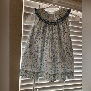 Bailey Boys Blue Floral Dress. Has beautiful rabbits